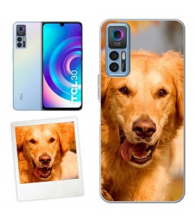 Personaliza tu Funda [TCL 30 / 30 Plus] de Silicona Flexible Transparente Carcasa Case Cover de Gel TPU para Smartphone