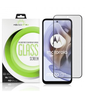 Cristal templado Motorola Moto G31 Full Glue Premium Protector de Pantalla Curvo Negro