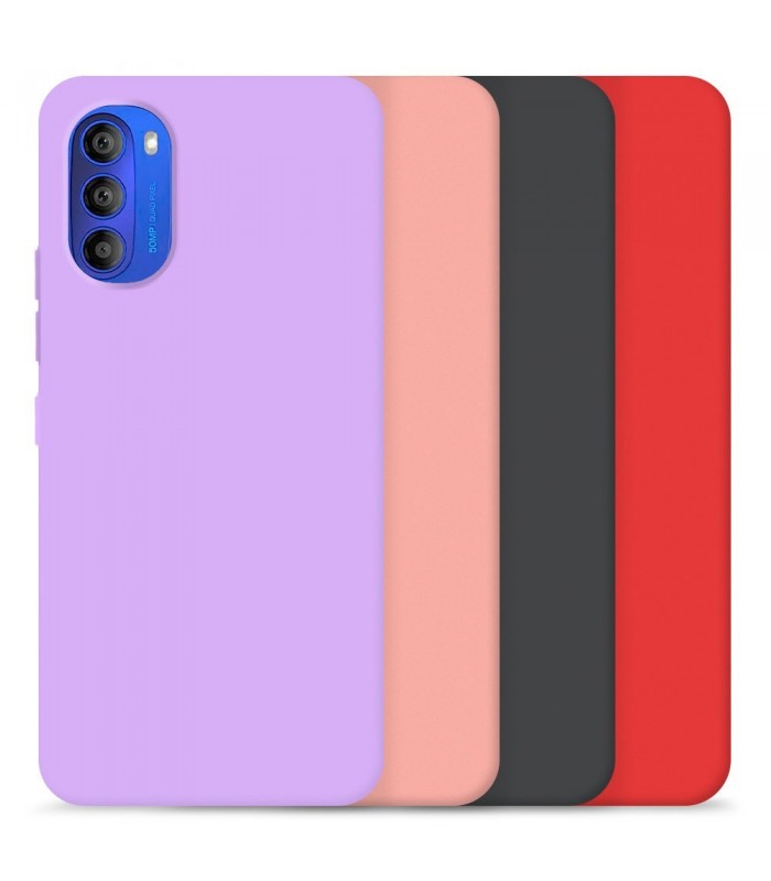 Funda Silicona Suave Motorola Moto G51 disponible en 4 Colores