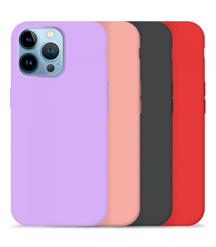 Funda Silicona Suave iPhone 13 Pro Max disponible en 4 Colores