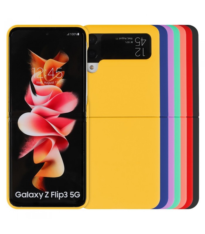 Funda Silicona Suave Samsung Galaxy Z Flip 3 disponible en 7 Colores
