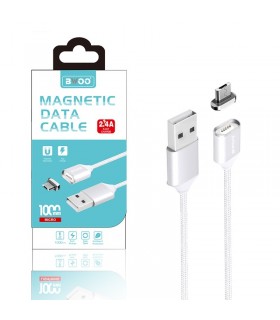 Cable BWOO X28 Magnetic Carga Rápida 2.4A - MicroUSB 3 Colores