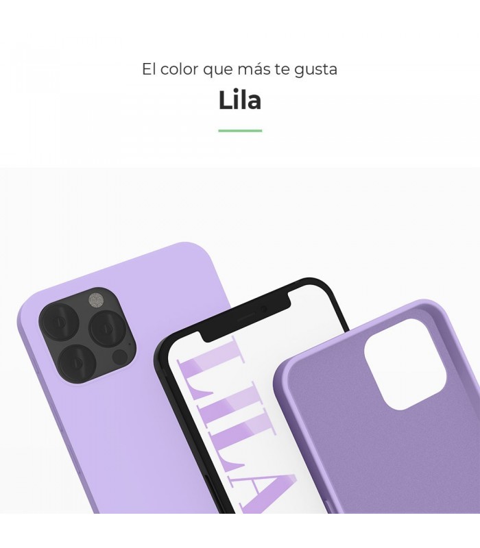 Funda Gel Tacto Silicona Lila Xiaomi Redmi 10