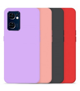 Funda Silicona Suave OPPO Find X5 Lite disponible en 4 Colores