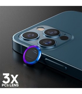 Protector Cristal Lentes Cámara de Metal - IPhone 12 Pro Max 6.7"（3Pcs）