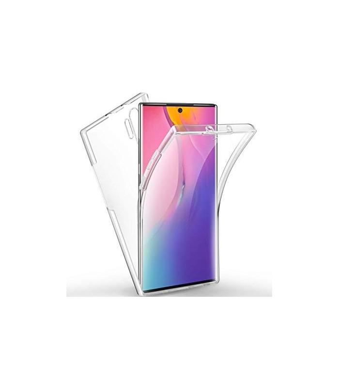 Funda Doble Xiaomi Mi Note 10 Silicona Transparente Delantera y Trasera