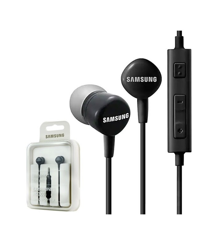 Auriculares con Microfono y Pulsador Samsung HS1303 Negro