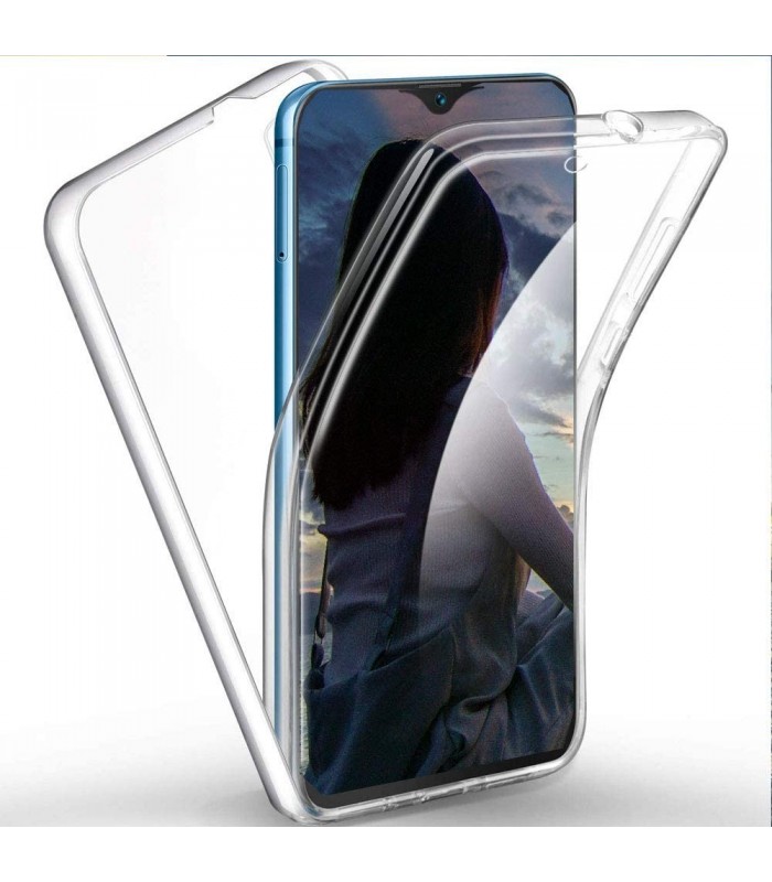 Funda 360 [Samsung Galaxy A10S] PC + TPU Carcasa Doble Cara 360 de Silicona Delantera + Trasera Rigido Reforzada Transparente