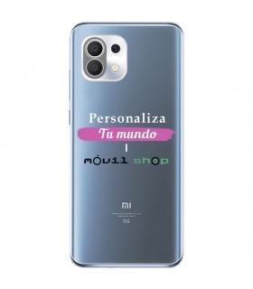 Personaliza tu Funda [Xiaomi Mi 11] de Silicona Flexible Transparente Carcasa Case Cover de Gel TPU para Smartphone