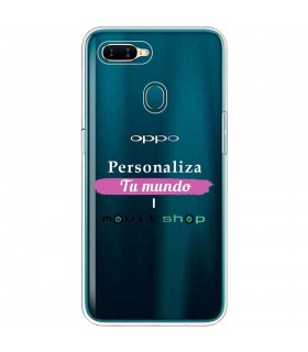 Personaliza tu Funda [OPPO A7] de Silicona Flexible Transparente Carcasa Case Cover de Gel TPU para Smartphone