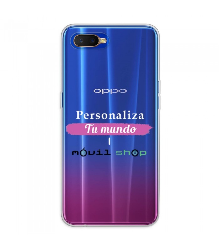 Personaliza tu Funda [OPPO RX17 Neo] de Silicona Flexible Transparente Carcasa Case Cover de Gel TPU para Smartphone