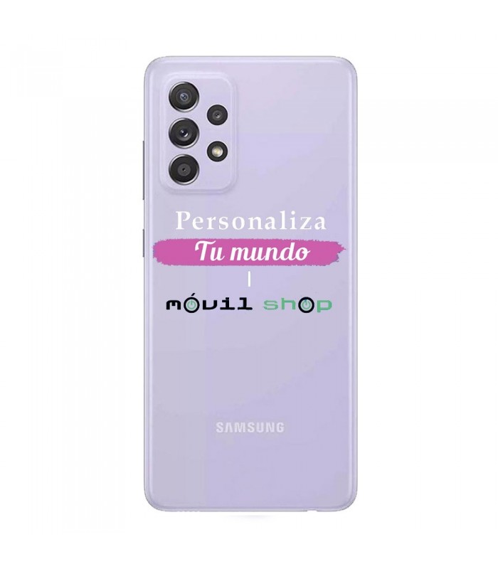 Personaliza tu Funda [Samsung Galaxy A52 5G] de Silicona Flexible Transparente Carcasa Case Cover de Gel TPU para Smartphone