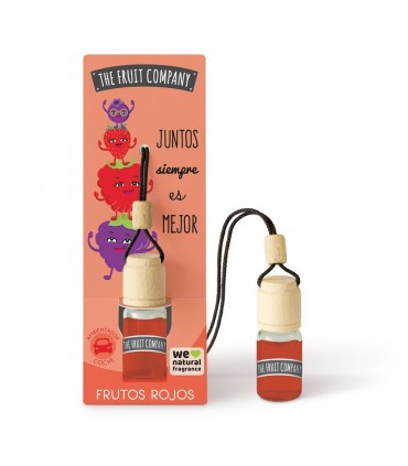 Ambientador Coche - The Fruit Company  | FRUTOS ROJOS 6,5 ml | Olor Limpio