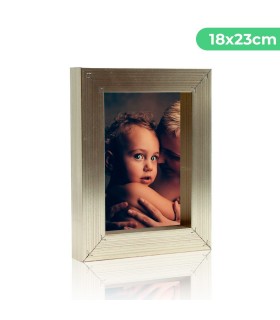 Portafotos Marco Personalizado de Aluminio - Pon tu Imagen, Foto y Texto para un Regalo Especial | Tamaño 23 x 18cm