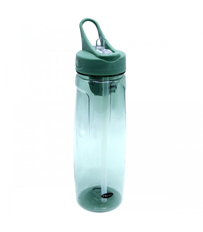 Botella de agua reutilizable con pajita | 750 ml