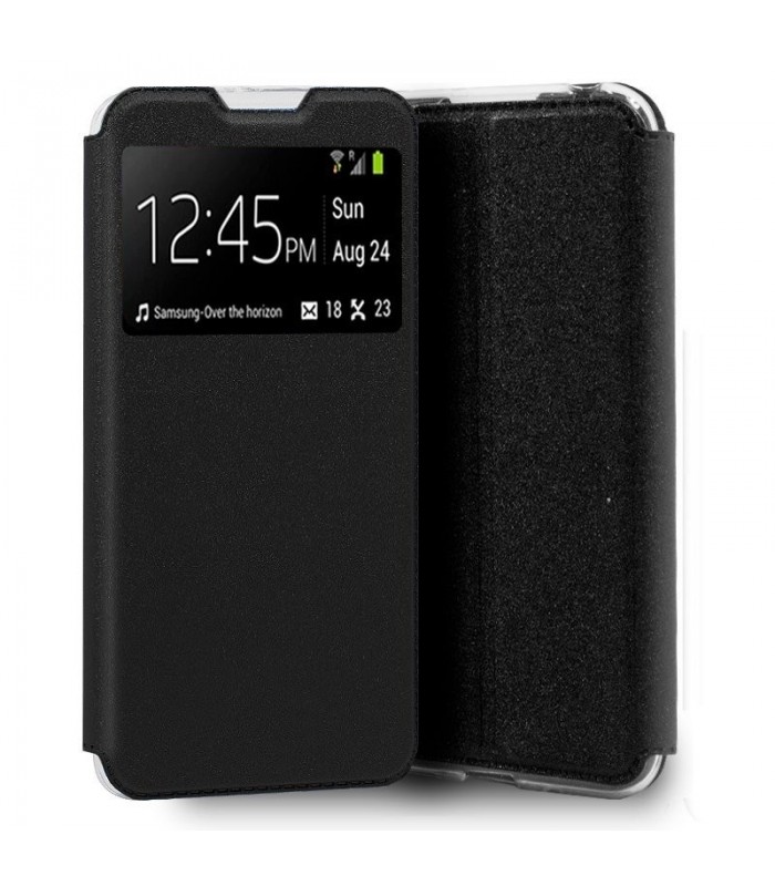 Funda Libro [TCL 20 5G] Negro con Silicona TPU Resistente para Smartphone