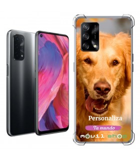 Funda Personalizada [OPPO A74 4G] Esquina Reforzada Silicona 1.5mm de grosor Flexible Transparente de Gel TPU