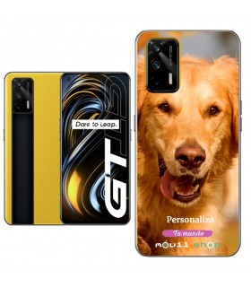 Personaliza tu Funda [Realme GT 5G] de Silicona Flexible Transparente Carcasa Case Cover de Gel TPU para Smartphone