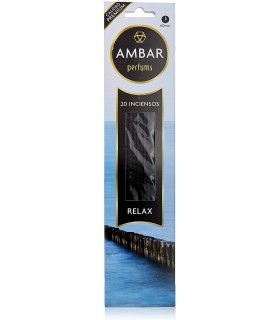 Incienso Relax 20 Varillas, Mayor duración 60 Minutos por Varilla | AMBAR Perfums