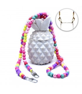 Colgante para móvil con enganches [Cuentas de colores de madera]