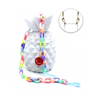 Colgante para móvil con enganches [Cadena de colores y smiley]