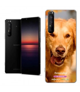 Personaliza tu Funda [Sony Xperia 1 II] de Silicona Flexible Transparente Carcasa Case Cover de Gel TPU para Smartphone