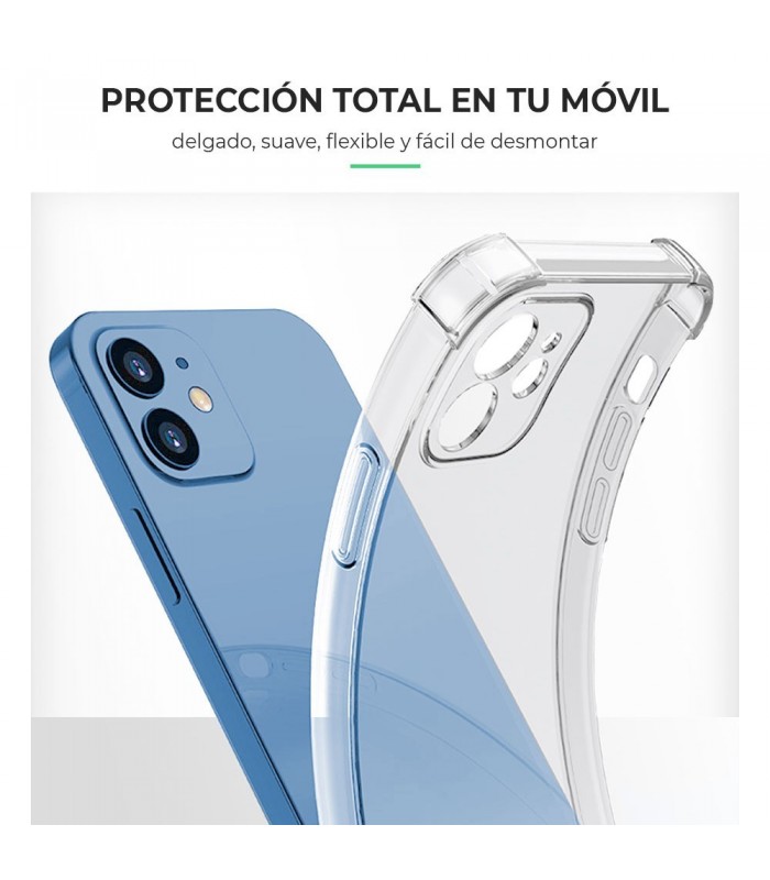 TRANSPARENTE FUNDA ANTIGOLPES Para IPHONE 13 / Pro Max Delgada