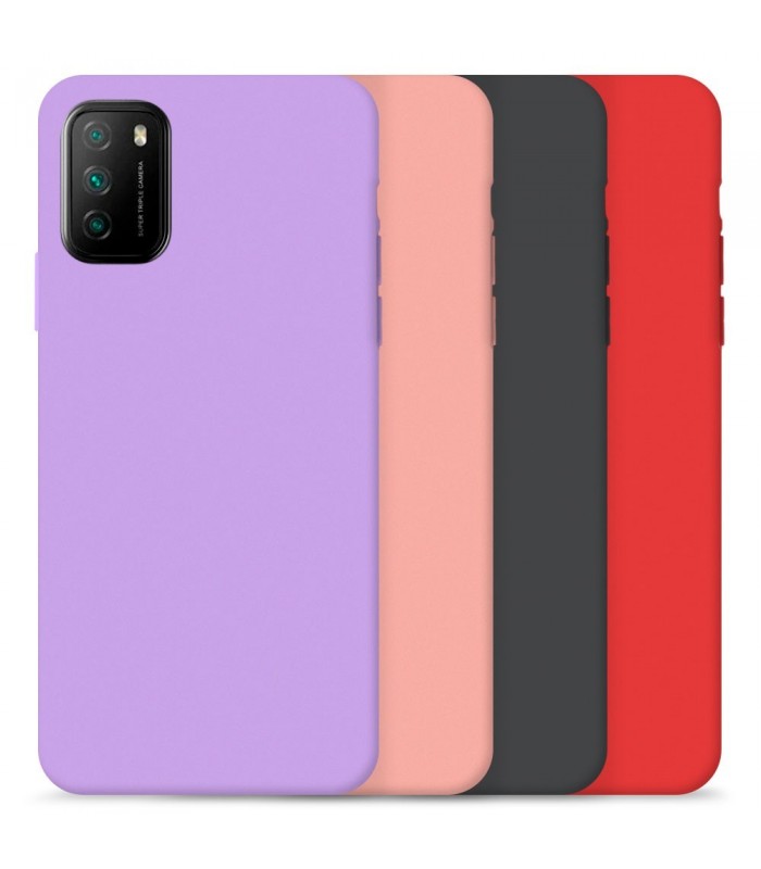 Funda Silicona Suave Xiaomi POCO M3 disponible en 4 Colores