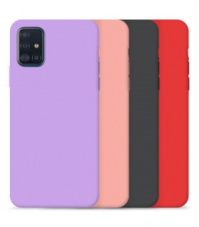 Funda Silicona Suave Samsung Galaxy A51 4G disponible en 4 Colores