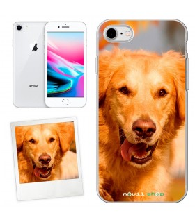 Personaliza tu funda iPhone 8 de Silicona Flexible Transparente Carcasa Case Cover de Gel TPU para Smartphone