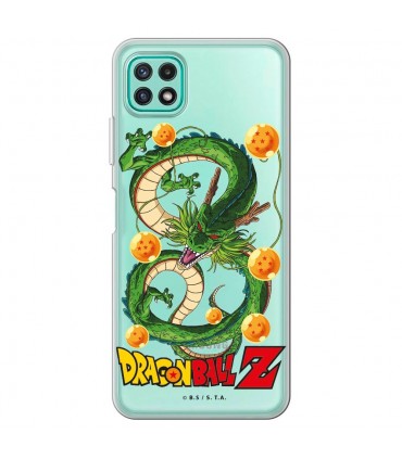 Funda para [Samsung Galaxy A22 5G] Dragon Ball Oficial [Shenron y Siete Bolas Mágicas] Silicona Flexible Carcasa