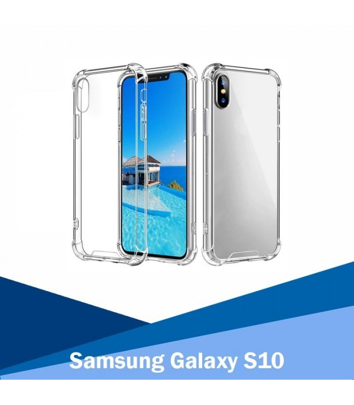 Funda Antigolpe Samsung Galaxy S10 Gel Transparente con esquinas Reforzadas