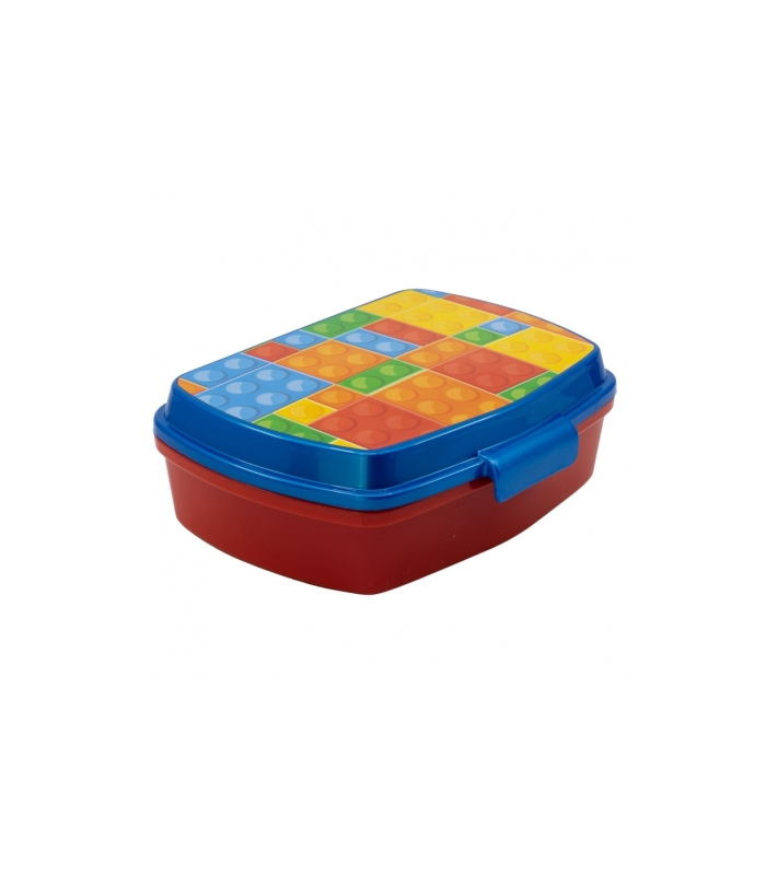 BRICKS | Sandwichera rectangular para niños - Lonchera Infantil - Porta merienda - Fiambrera Decorada