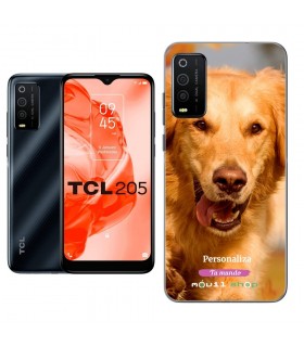 Personaliza tu Funda [TCL 205] de Silicona Flexible Transparente Carcasa Case Cover