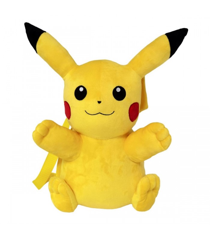 Peluche-Mochila Pokémon| Pikachu | Original Nintendo | Peluche Ultra Suave | Mochila con asas