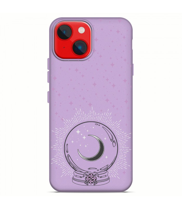 Funda Silicona Suave  [ iPhone 14 Plus ] Lila [ Bola del futuro ] Carcasa Liquida Case Cover.
