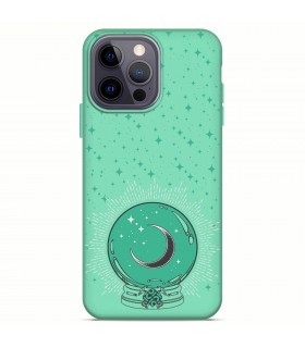 Funda Silicona Suave  [ iPhone 14 Pro Max ] Verde [ Bola del futuro ] Carcasa Liquida Case Cover.