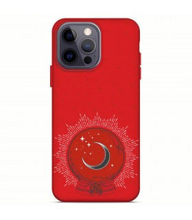Funda Silicona Suave  [ iPhone 14 Pro Max ] Rojo [ Bola del futuro ] Carcasa Liquida Case Cover.