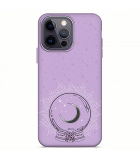 Funda Silicona Suave  [ iPhone 14 Pro Max ] Lila [ Bola del futuro ] Carcasa Liquida Case Cover.