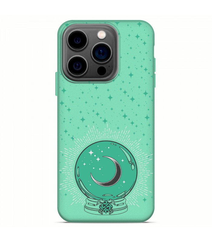 Funda Silicona Suave  [ iPhone 14 Pro ] Verde [ Bola del futuro ] Carcasa Liquida Case Cover.