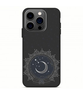 Funda Silicona Suave  [ iPhone 14 Pro ] Negro [ Bola del futuro ] Carcasa Liquida Case Cover.