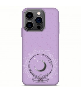 Funda Silicona Suave  [ iPhone 14 Pro ] Lila [ Bola del futuro ] Carcasa Liquida Case Cover.