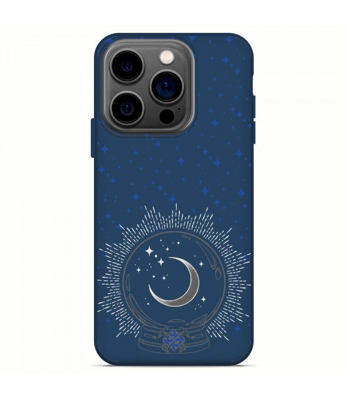 Funda Silicona Suave  [ iPhone 14 Pro ] Azul [ Bola del futuro ] Carcasa Liquida Case Cover.