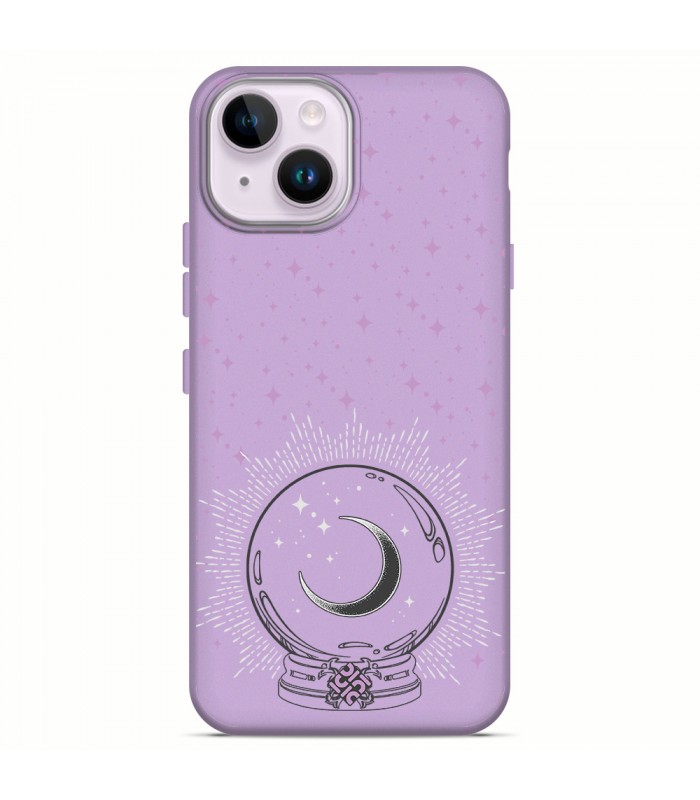 Funda Silicona Suave  [ iPhone 14 ] Lila [ Bola del futuro ] Carcasa Liquida Case Cover.