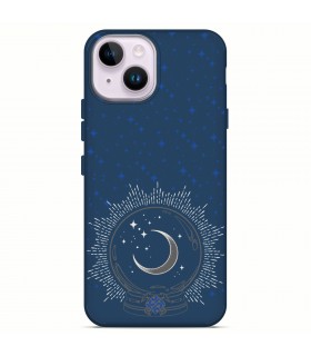 Funda Silicona Suave  [ iPhone 14 ] Azul [ Bola del futuro ] Carcasa Liquida Case Cover.