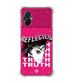 Funda Antigolpe [ POCO M5 ] Dibujos Frikis [ Chica Manga Reflected Truth ] Esquina Reforzada Silicona 1.5mm Transparente
