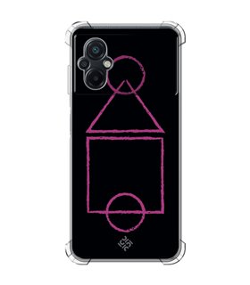Funda Antigolpe [ POCO M5 ] Squid Game [Pista de Juego] Esquina Reforzada Silicona 1.5mm Transparente