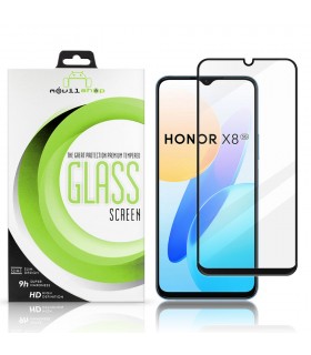 Protector de pantalla completo para Honor X8 5G - Cristal templado Full Glue con borde Negro