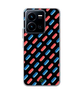 Funda para [ Vivo Y35 ] Cine Fantástico [ Pildora Roja y Azul ] de Silicona Flexible para Smartphone