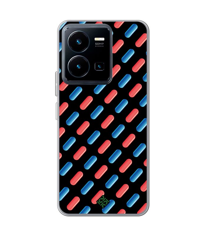 Funda para [ Vivo Y35 ] Cine Fantástico [ Pildora Roja y Azul ] de Silicona Flexible para Smartphone